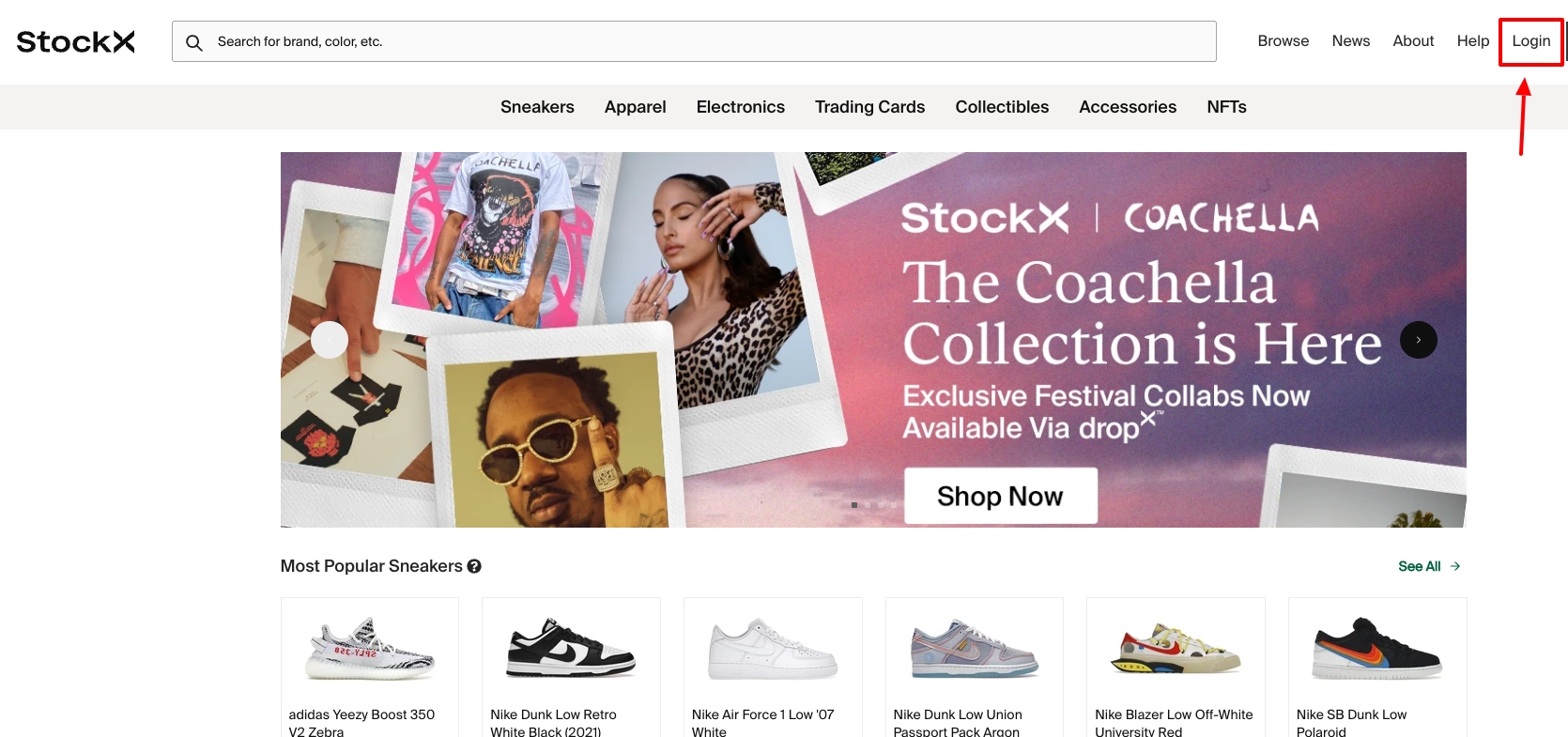 stockx login