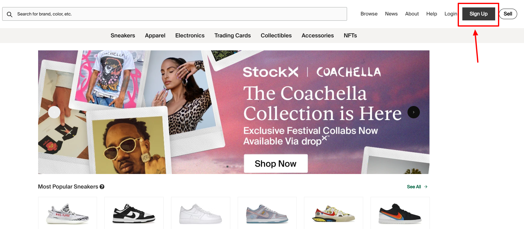 stockx sign up